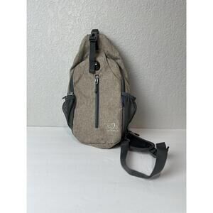 WATERFLY Hiking Daypack Crossbody Backpack Chest Bag Travel Sling Bag Tan